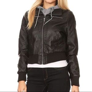 Faux Leather Jacket